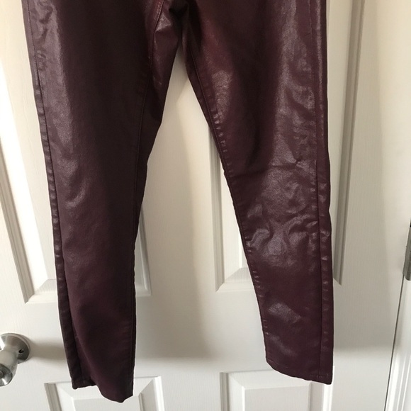 Articles of society faux Leather maroon pants - Picture 6 of 7